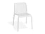 Roku Dining Chair - Outdoor - White - Chair with Sandy Grey Cushion