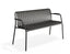 Roku Garden Bench 125cm - Outdoor - Charcoal
