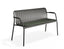 Roku Garden Bench 125cm - Outdoor - Charcoal
