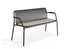 Roku Garden Bench 125cm - Outdoor - Charcoal