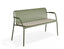 Roku Garden Bench 125cm - Outdoor - Eucalyptus Green - Chair with Husk Cushion