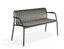 Roku Garden Bench 125cm - Outdoor - Charcoal
