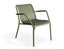 Roku Lounge Chair - Outdoor - Eucalyptus Green - Chair with Green Cushion