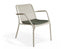Roku Lounge Chair - Outdoor - Latte - Chair with Green Cushion