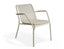 Roku Lounge Chair - Outdoor - Latte - Chair with Husk Cushion