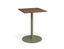 Roku Spotted Gum Cafe Table - Outdoor - Eucalyptus Green