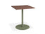 Roku Spotted Gum Cafe Table - Outdoor - Eucalyptus Green