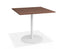 Roku Spotted Gum Cafe Table - Outdoor - White - 85 x 85cm Top