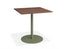 Roku Spotted Gum Cafe Table - Outdoor - Eucalyptus Green