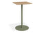 Roku High Bar Teak Table - Outdoor - Eucalyptus Green
