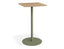 Roku High Bar Teak Table - Outdoor - Eucalyptus Green - 75 x 75cm Table Top