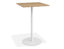 Roku High Bar Teak Table - Outdoor - White - 75 x 75cm Table Top