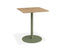 Roku Cafe Teak Table - Outdoor - Eucalyptus Green