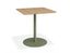 Roku Cafe Teak Table - Outdoor - Eucalyptus Green