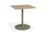 Roku Cafe Teak Table - Outdoor - Eucalyptus Green - 75 x 75cm Table Top