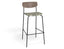 Rylie Bar Stool - American Walnut - Custom Upholstered