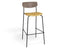 Rylie Bar Stool - American Walnut - Custom Upholstered