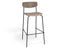 Rylie Bar Stool - American Walnut - Custom Upholstered