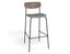 Rylie Bar Stool - American Walnut - Custom Upholstered