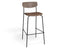Rylie Bar Stool - American Walnut - Custom Upholstered
