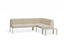 Seville Config G Corner Sofa - Latte - Outdoor