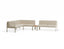 Seville Config I Corner Sofa - Latte - Outdoor - Husk Cushions + Teak Top