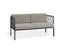 Seville 2 Seater Sofa - Charcoal - Outdoor 
