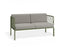 Seville 2 Seater Sofa - Eucalyptus Green - Outdoor 