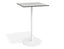 Roku Solara Compact Laminate High Bar Table - Outdoor - White - 70 Dia Top