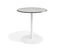 Roku Solara Compact Laminate Cafe Table - Outdoor - White - 75 Dia Top