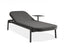 Verano Sun Lounge - Charcoal - with Side Table