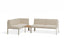 Seville Config H Corner Sofa - Latte - Outdoor