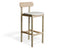 Zara Stool - Natural - Custom Upholstered