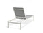Alvor Sun Lounge - White - Light Grey Mesh