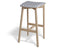Andi Backless Bar Stool - Natural - Custom Upholstered