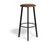 Atlas Bar Stool - Black - Vintage PU Seat
