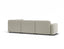 Atticus Modular Sofa - Config D or E Curved Open End - Ivory Cream