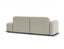 Atticus Modular Sofa - Config F or G Curved Open End - Ivory Cream