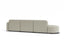 Atticus Modular Sofa - Config H or I Curved Open End - Ivory Cream