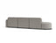 Atticus Modular Sofa - Config H or I Curved Open End - Oyster Grey