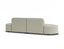 Atticus Modular Sofa - Config L Curved Open Ends - Ivory Cream