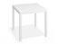 Halki Table Matt White Aluminium 77cm x 77cm