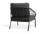 Kara Lounge Chair - Outdoor - Single - Charcoal - Granite Grey Cushions