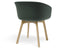 Lonsdale Armchair - Natural - Green Fabric