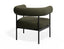 Marlowe Occasional Chair - Black Legs - Hunter Green Fabric