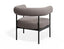 Marlowe Occasional Chair - Black Legs - Oyster Grey Fabric