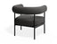 Marlowe Occasional Chair - Black Legs - Stone Grey Fabric