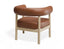 Marlowe Occasional Chair - Natural Oak Legs - Retro Brandy PU