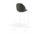 Pebble Olive Green Stool Shell Seat - Bar Stool 75cm Seat - Black Base