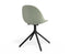 Pebble Chair Mint Green with Shell Seat - Swivel Base - Black
